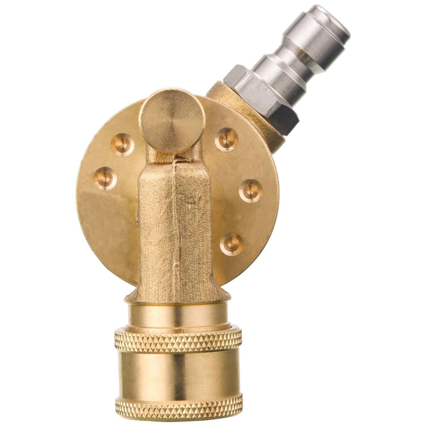 Brass & Stainless Steel Pivoting Coupler for Power Washer
