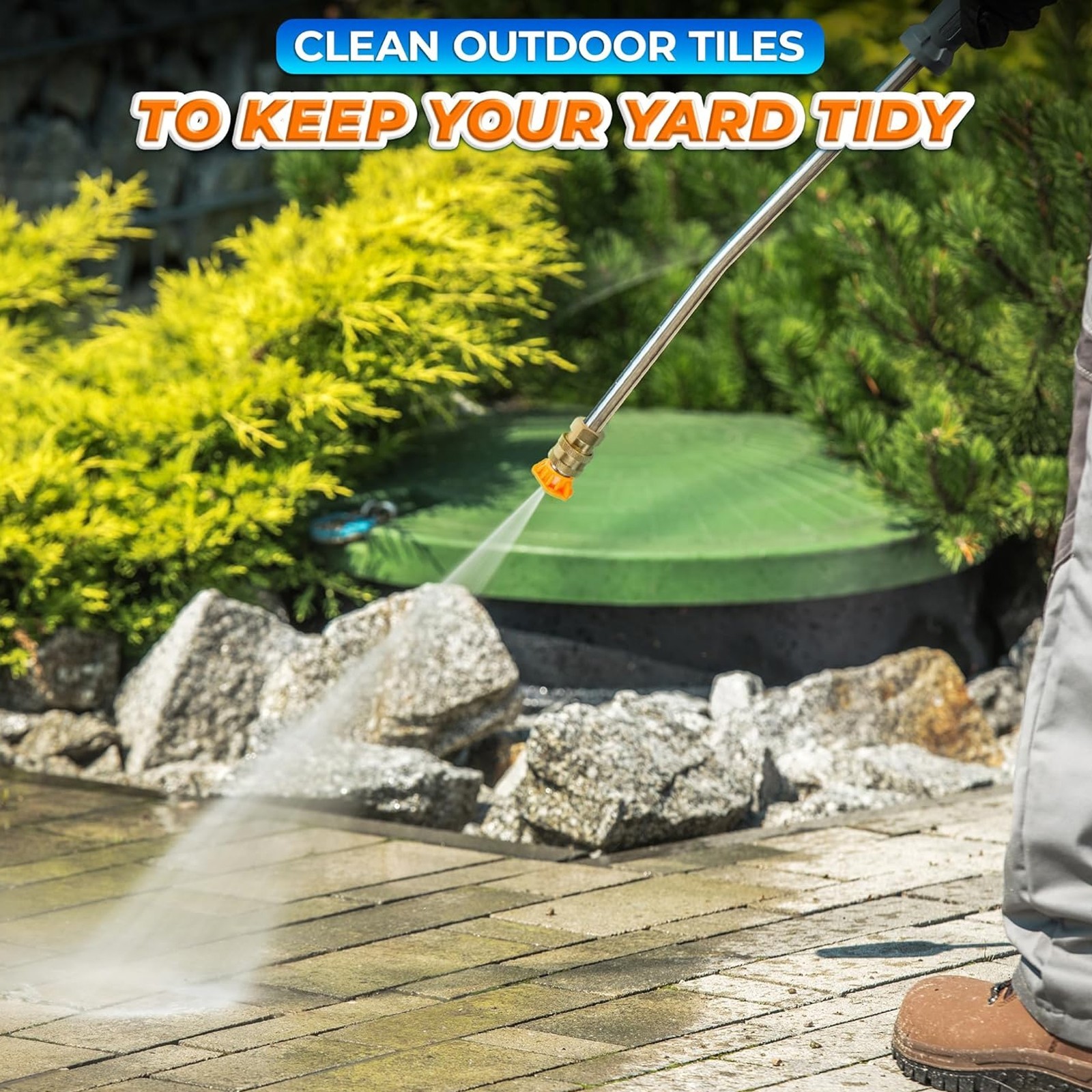 5-Piece Pressure Washer Nozzles-Multiple Spray Angles for Car & Outdoor Cleaning