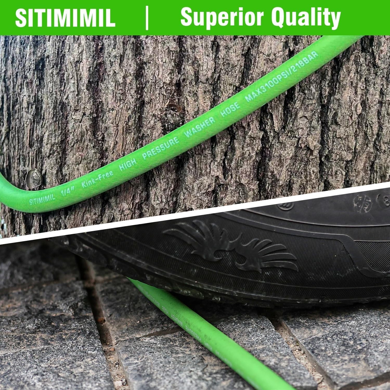 Professional 25 FT Kink Resistant Pressure Washer Hose – 3100 PSI Durability