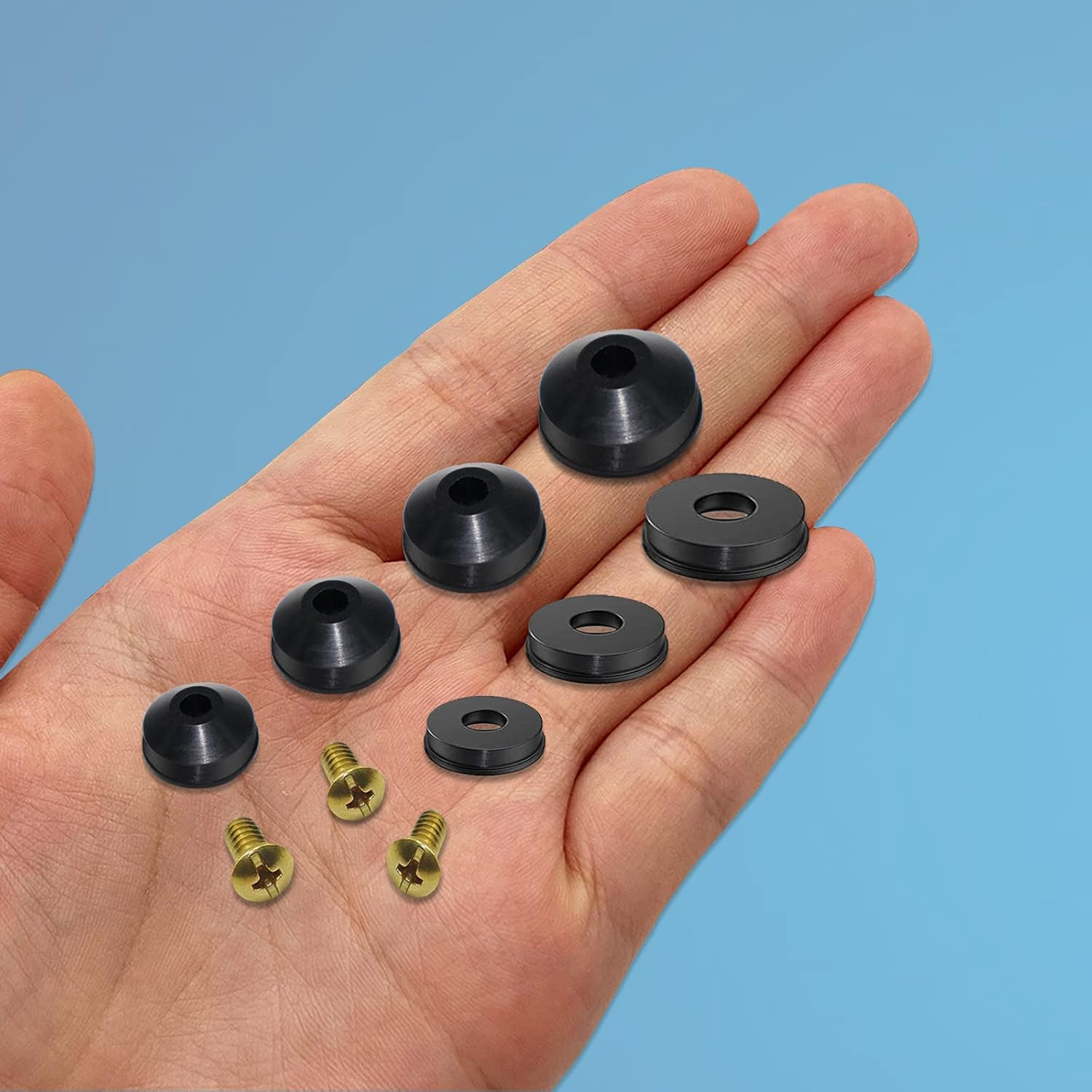 Faucet Washer and Hose Gasket Assortment Kit Rubber Spigot Tap Plumbing Repair
