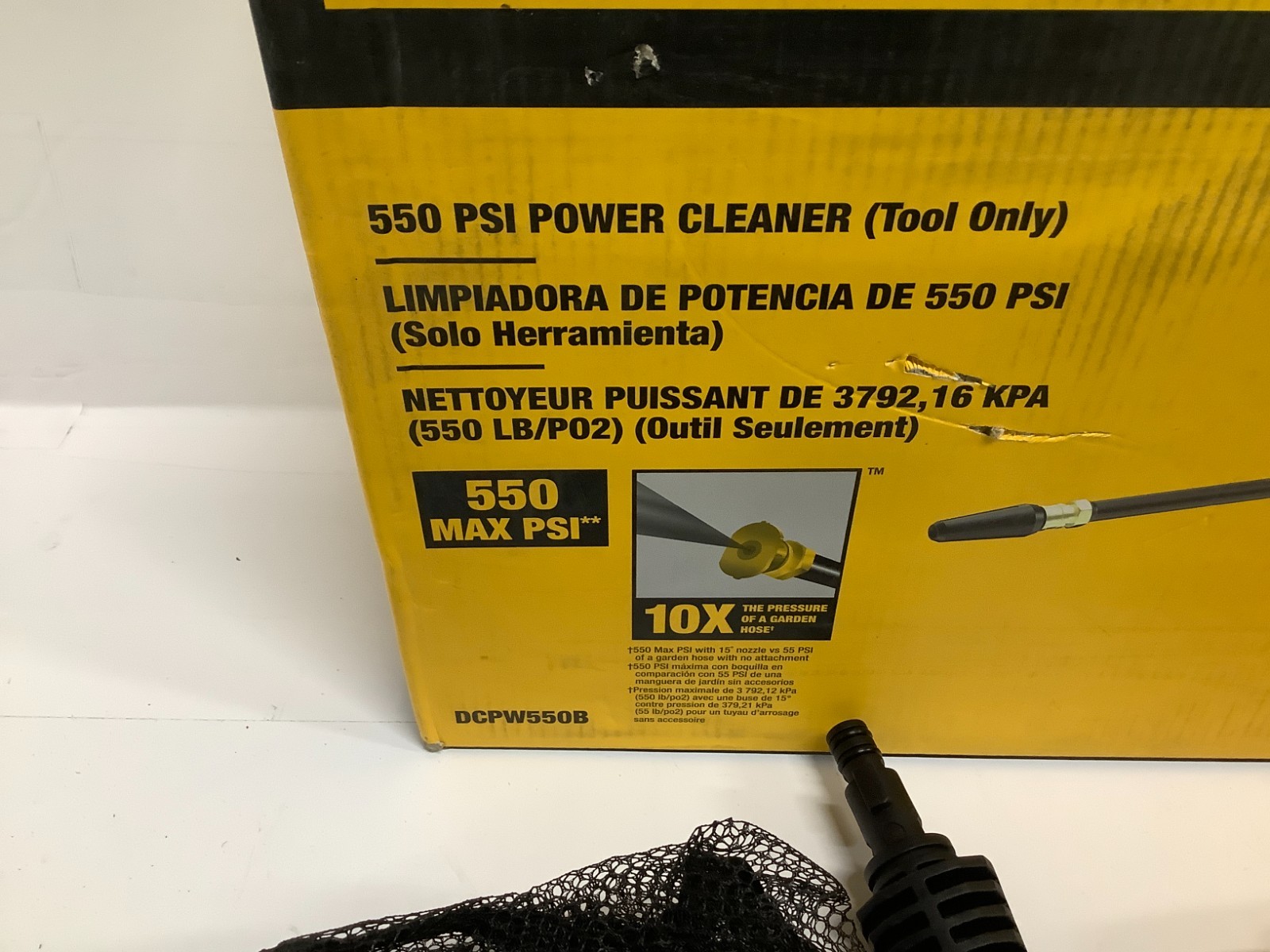 DEWALT 20V MAX 550 PSI Cold Water Pressure Washer (Tool only) (DCPW550B)