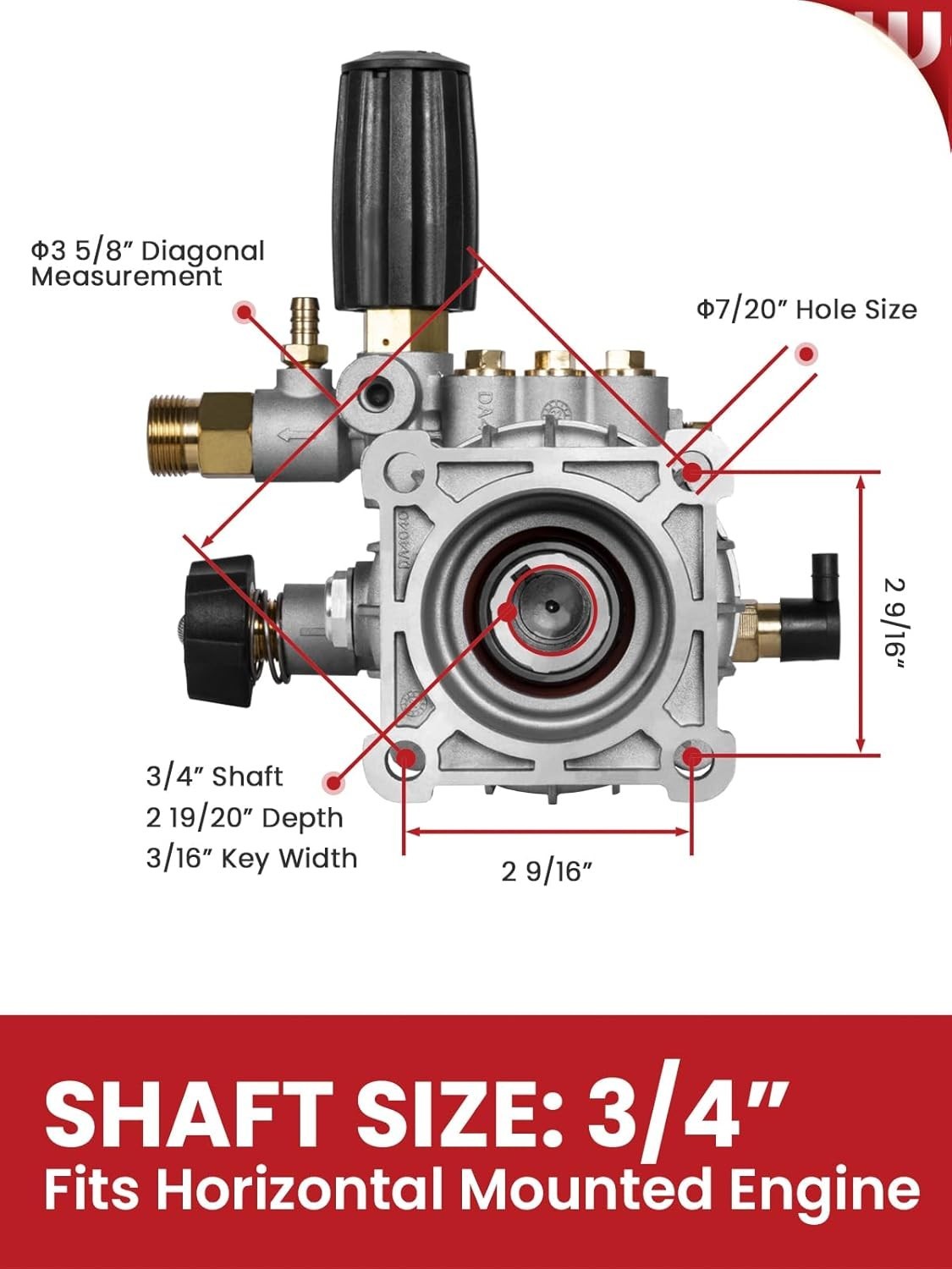 Axial Pump Classic – 3400 PSI – Honda, Briggs & Stratton