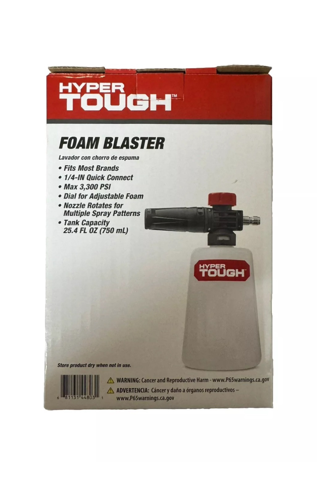 Hyper Tough Foam Blaster for Gas & Electric Pressure Washer, 25.4 fl oz