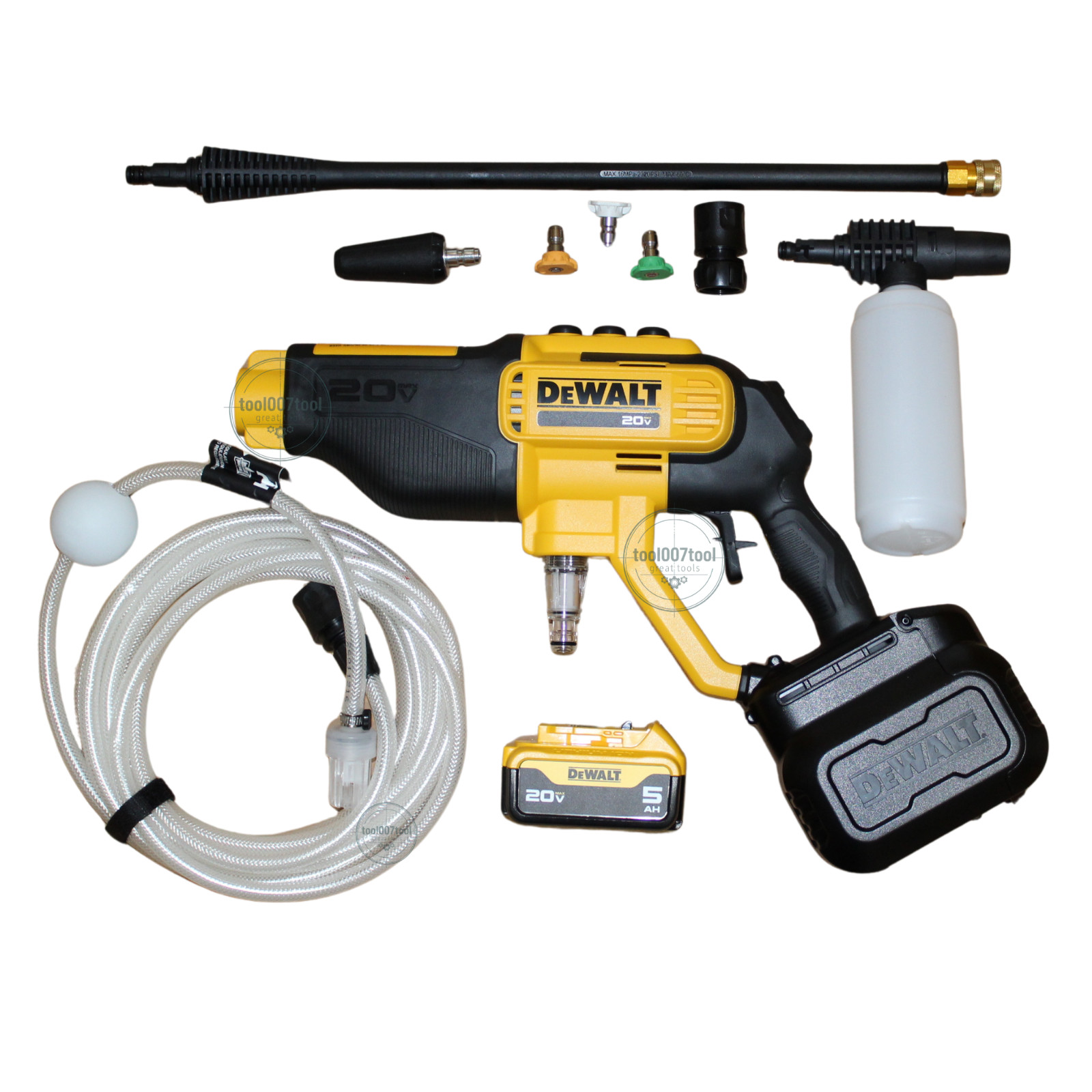DEWALT DCPW550B 20V 550 PSI Power Cleaner Pressure Washer Free 5.0 Battery