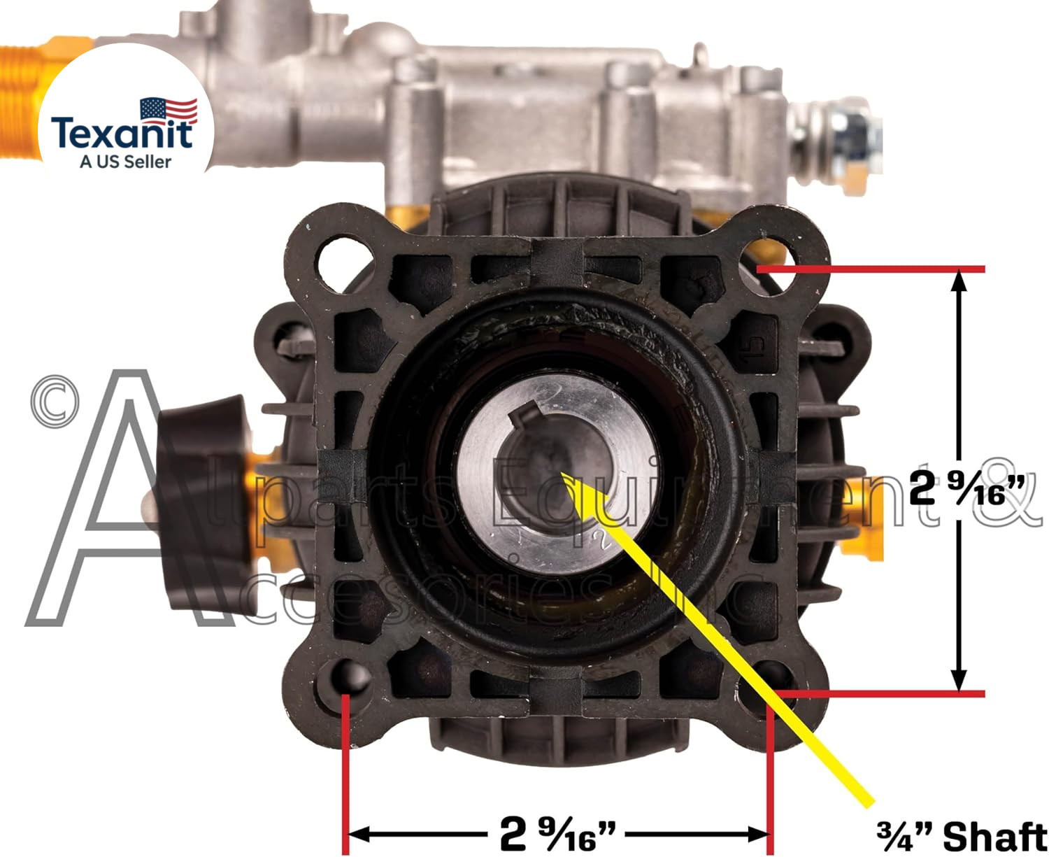 520002 Simpson OEM Technologies Horizontal Axial Cam Replacement Pressure Washer