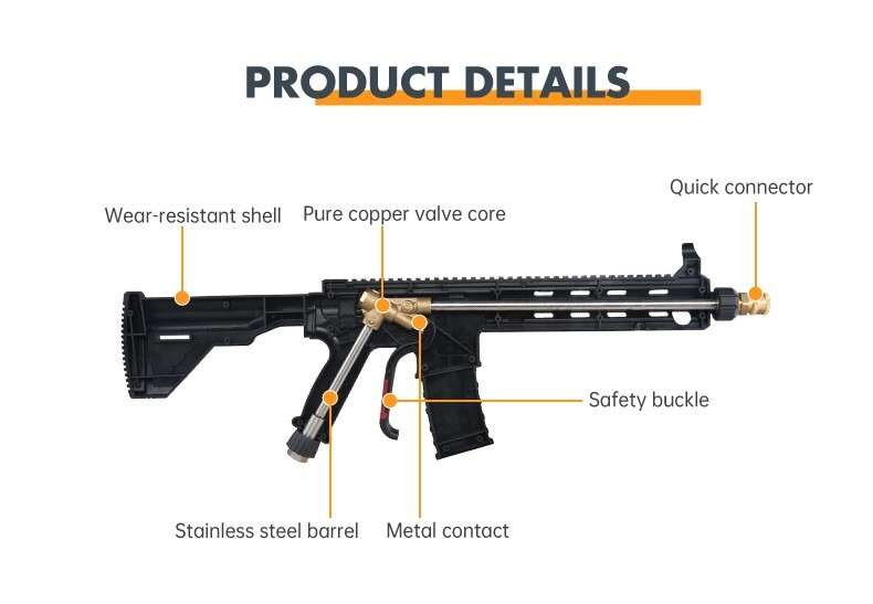Pressure Washer Gun, High Pressure Foam Gun, Car Cleaning, Military Inspired