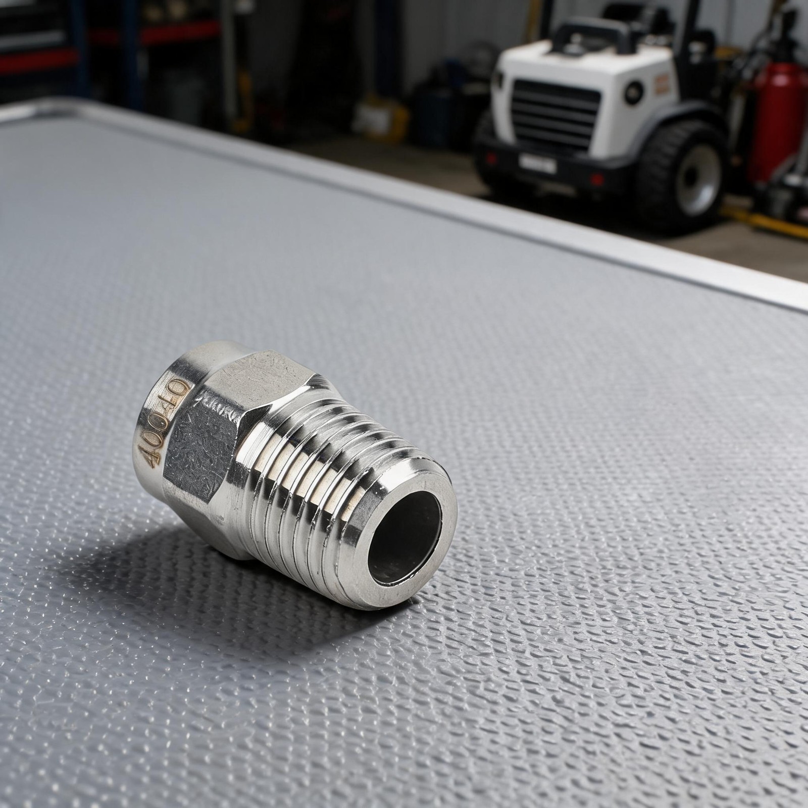 Garden Tool Cleaning Nozzle 1/4 Thread Stainless Steel 25° 40° 6000 PSI