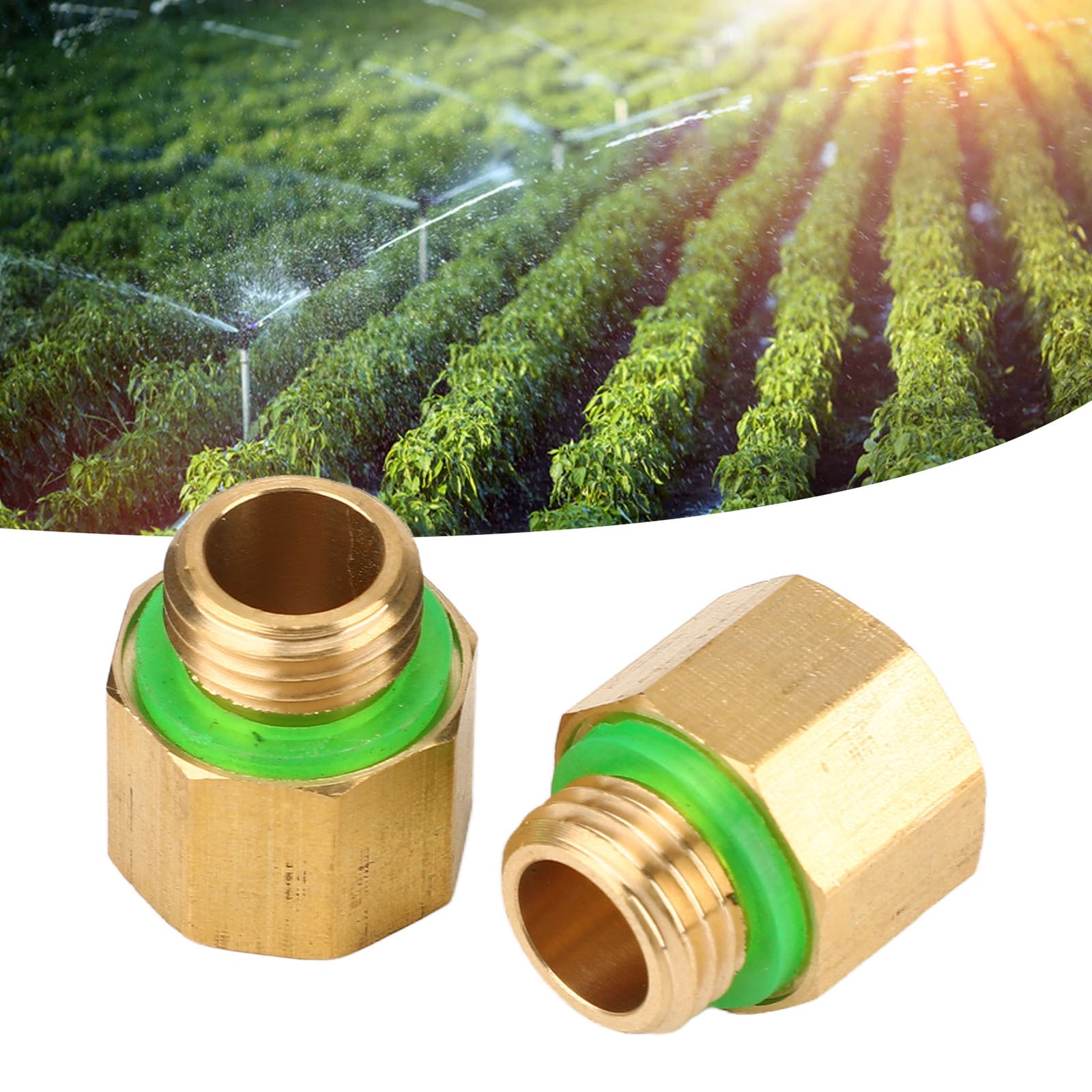 2PCS High Pressure Sprayer Reducer Adapter G3/8 Internal Thread-G1/4 External