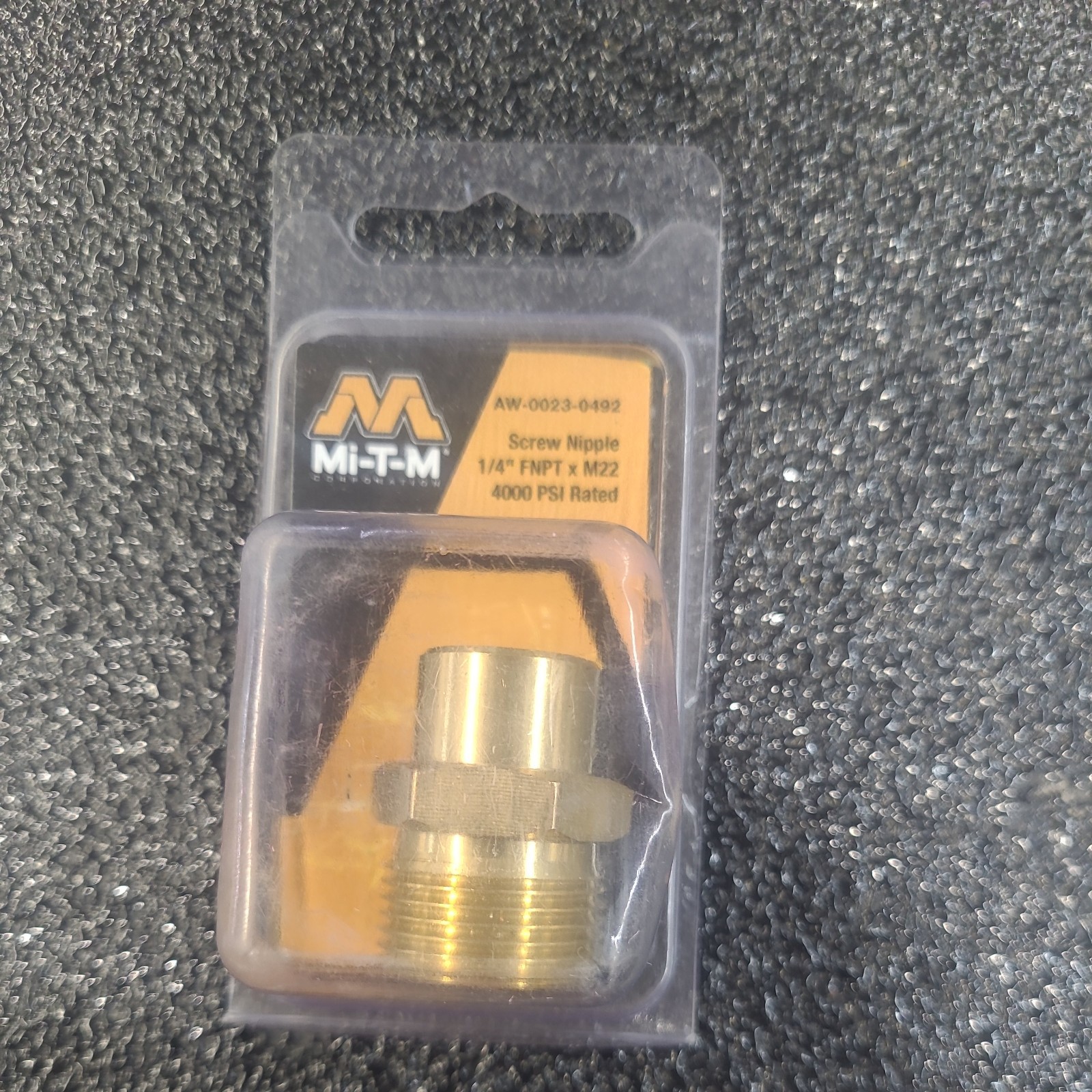 MI-T-M 1/4f X M22 Screw Nipple Pressure Washer Accessories 1/4-Inch