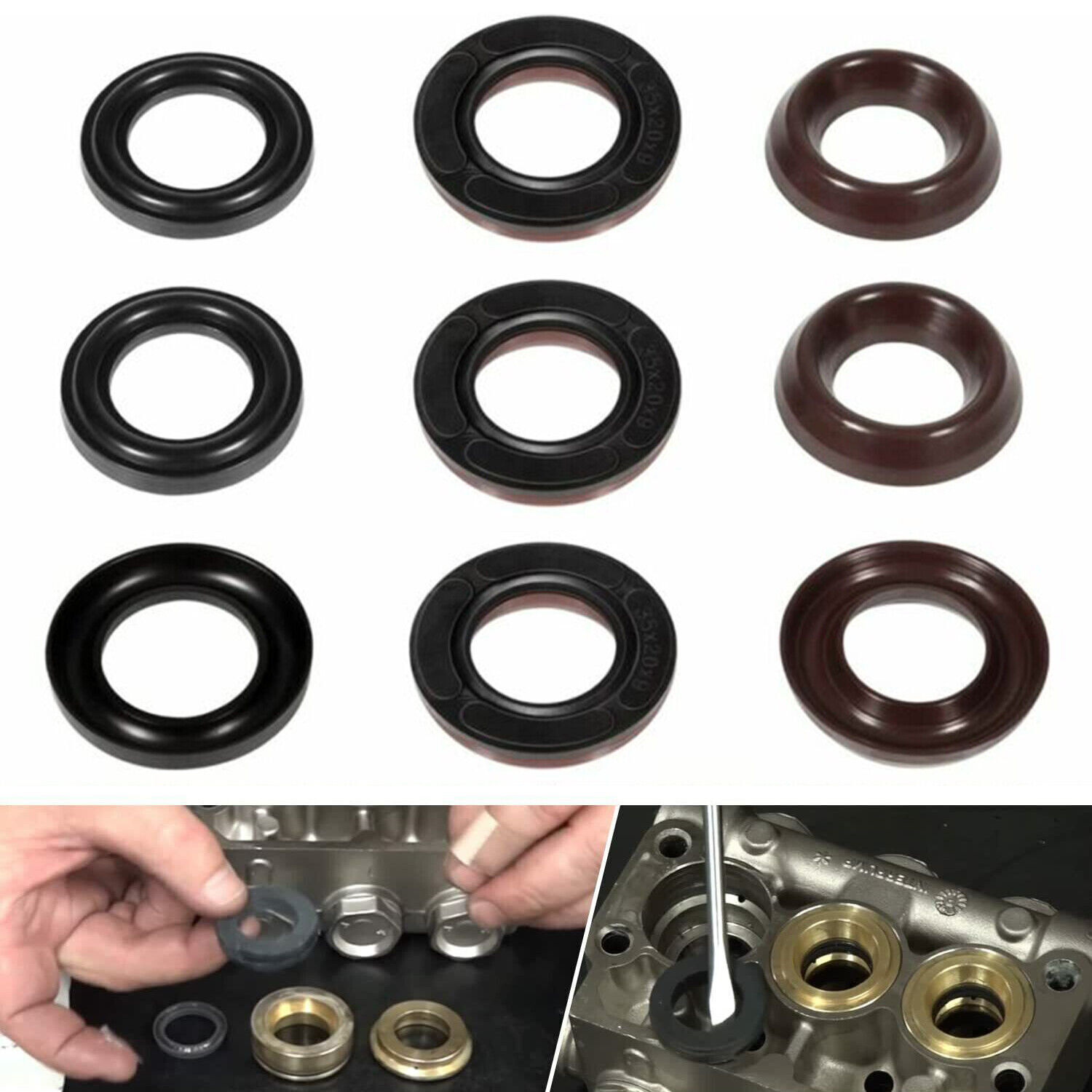 9PCS General Pump Kit 69 Replacement Seal Packing K69 GP Interpump TS2010 TS1511