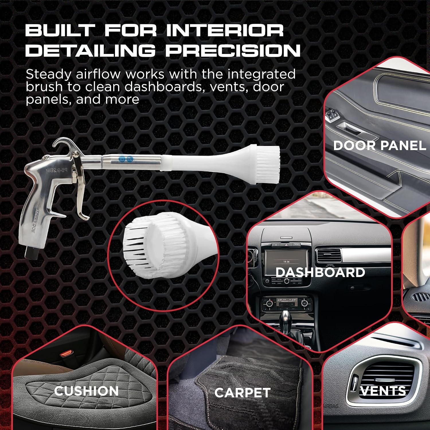 Tornador Z-014 Air Blow Out Tool Kit Bundle CT-900 Brush Cone High Velocity