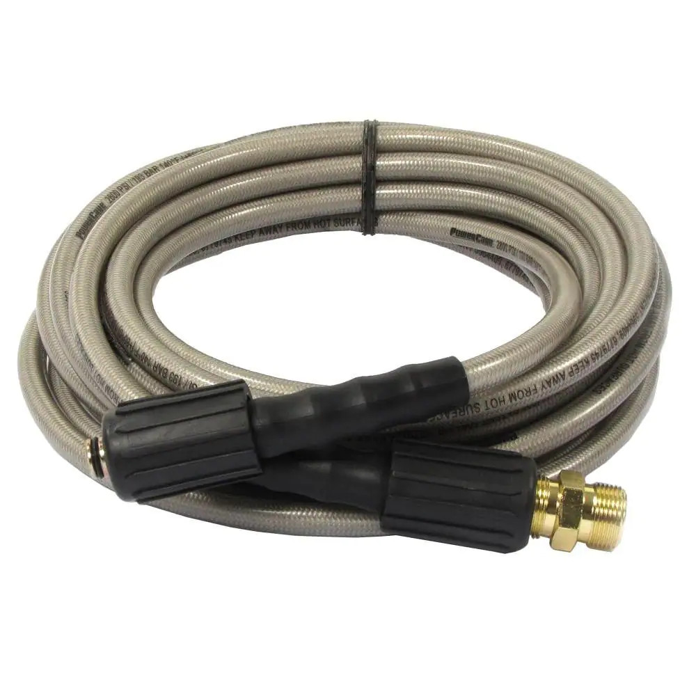 Pressure Washer Hose 25 ft 1/4 Inch 3200 PSI M22 Compatible Flexible Kink Free