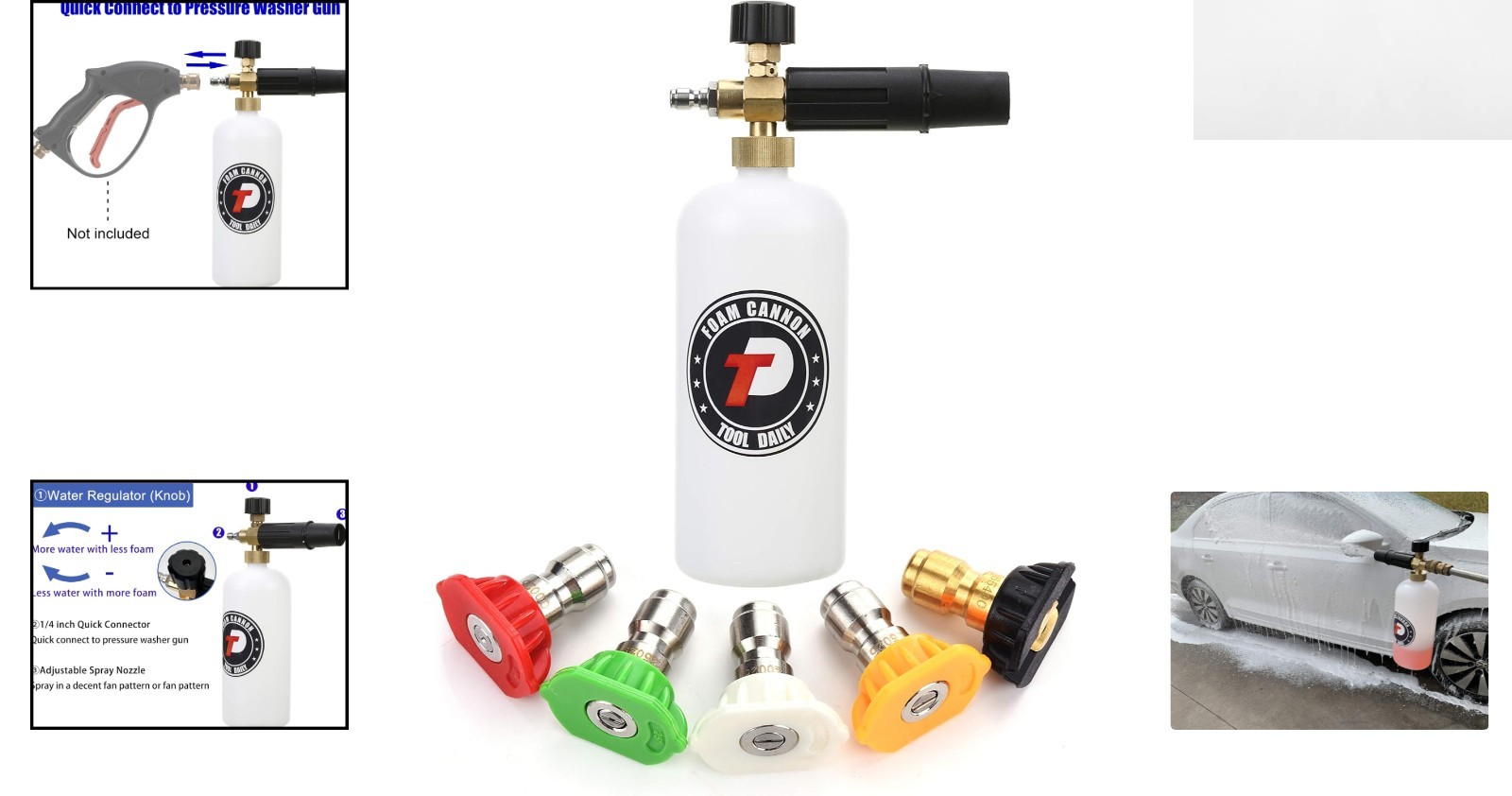 High-Pressure Foam Cannon & Nozzle Set – Customized Cleaning Solution