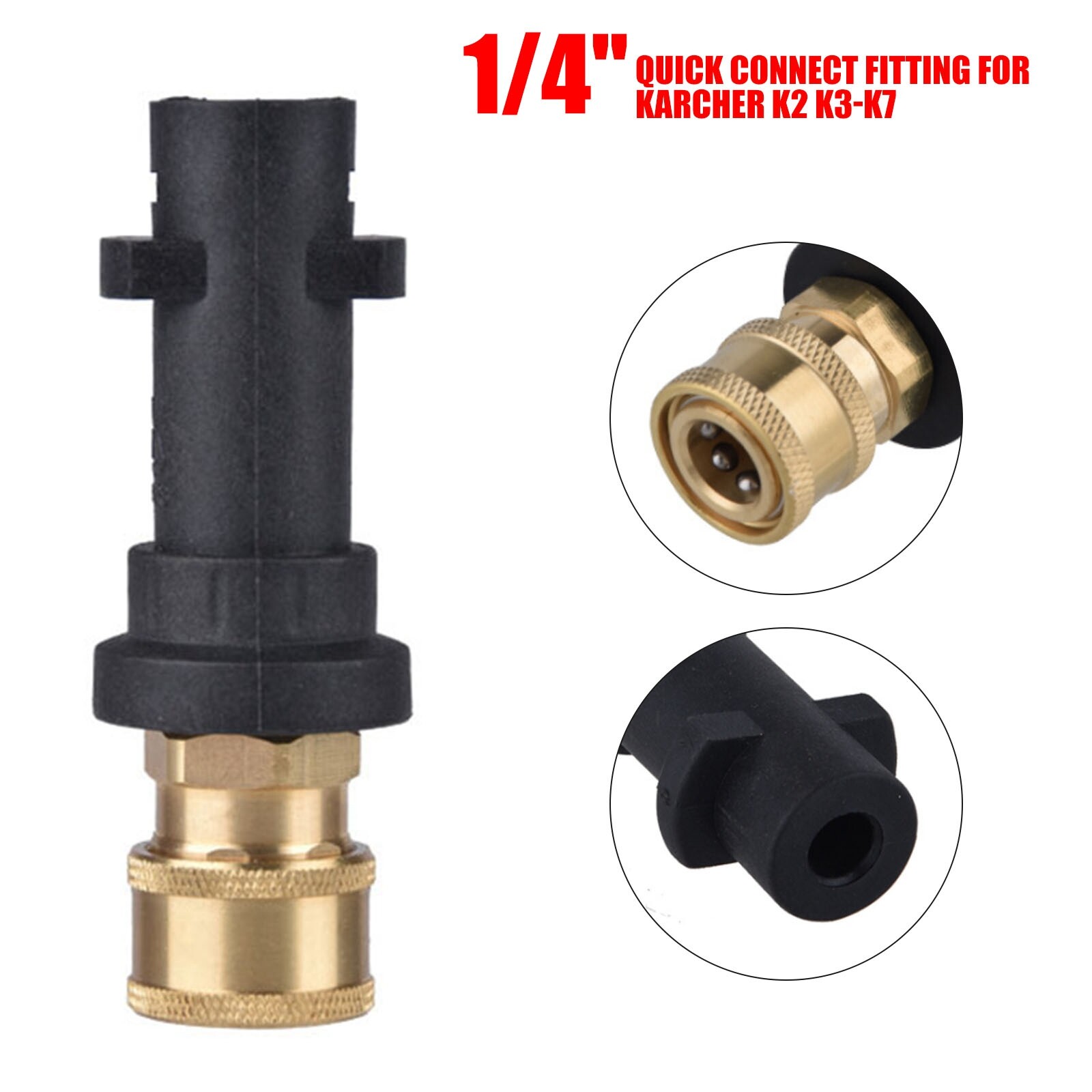 Pressure Washer Gun Adapter 1/4 Quick Connect for Karcher K2 K3 K4 K5 K6 K7
