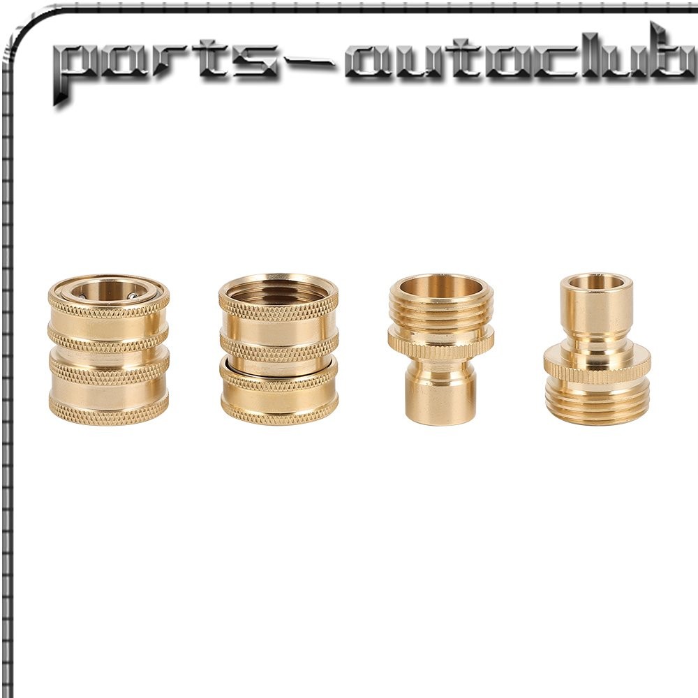 3/4″ Garden Hose Quick Connect Water Solid Brass Female Male Connector Set New