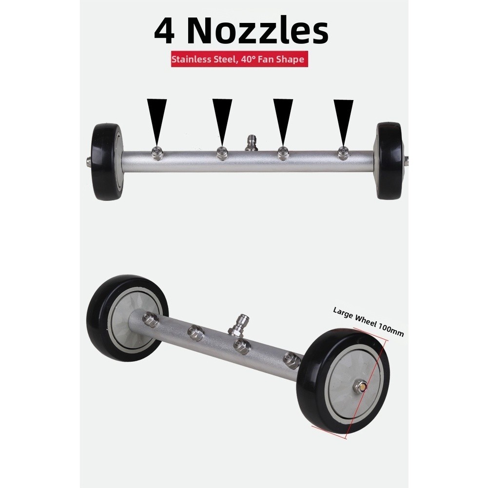 Stainless Steel Water Sprayer Head Compatible with Most 4000 PSI Units