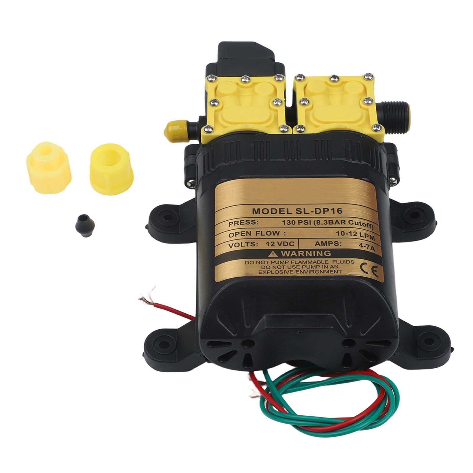 12V Dual Core Power Water Pump Motor for Various Agricultural Applications