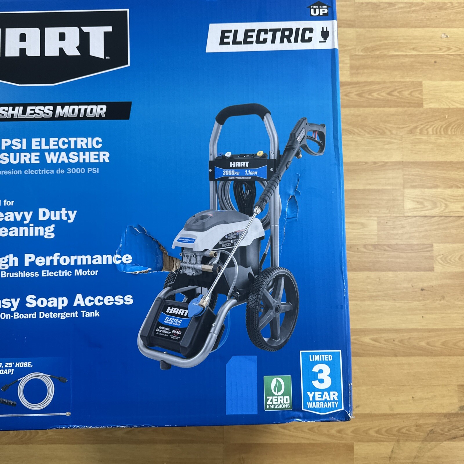 Hart HW143011VNM 3000PSI 1.1 GPM Cold Water Electric Pressure Washer (FVS027561)