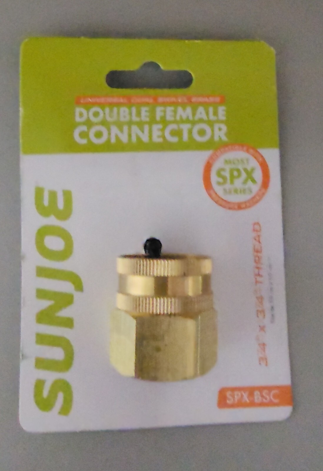 Sun Joe Dual Swivel Brass Double Female Connector | 3/4 in. for SPX Series