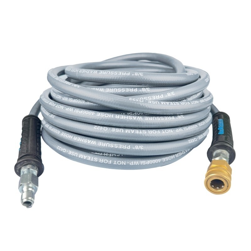 BluShield 50′ x 3/8 4000 PSI Pressure Washer Hose w/QC