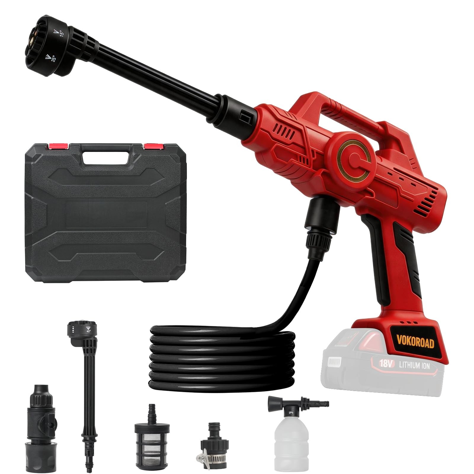 Cordless Car Cleaner Tool with Milwaukee M18 Battery, Portable Power Yard Cle…