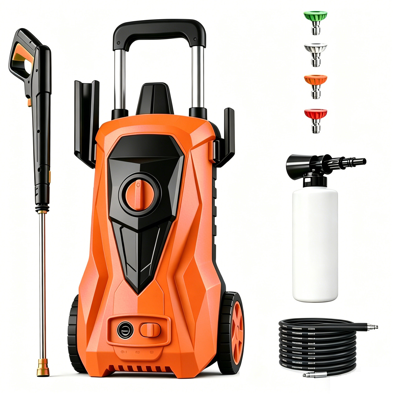 4800 PSI 3.2 GPM Portable Electric Power Washer, Home & Outdoor Pressure Washer