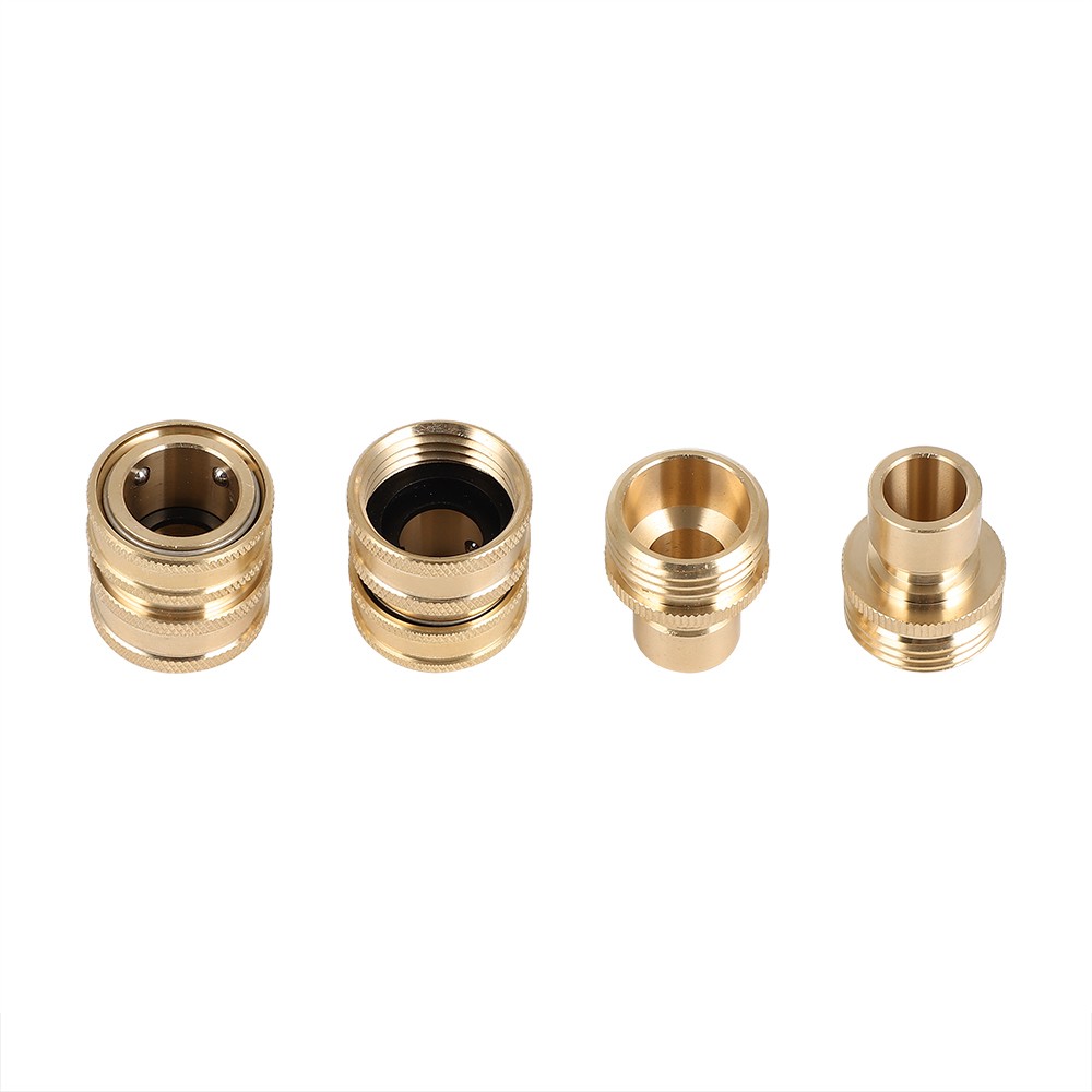 3/4″ Garden Hose Quick Connect Water SOLID Brass Female Male Connector Set New