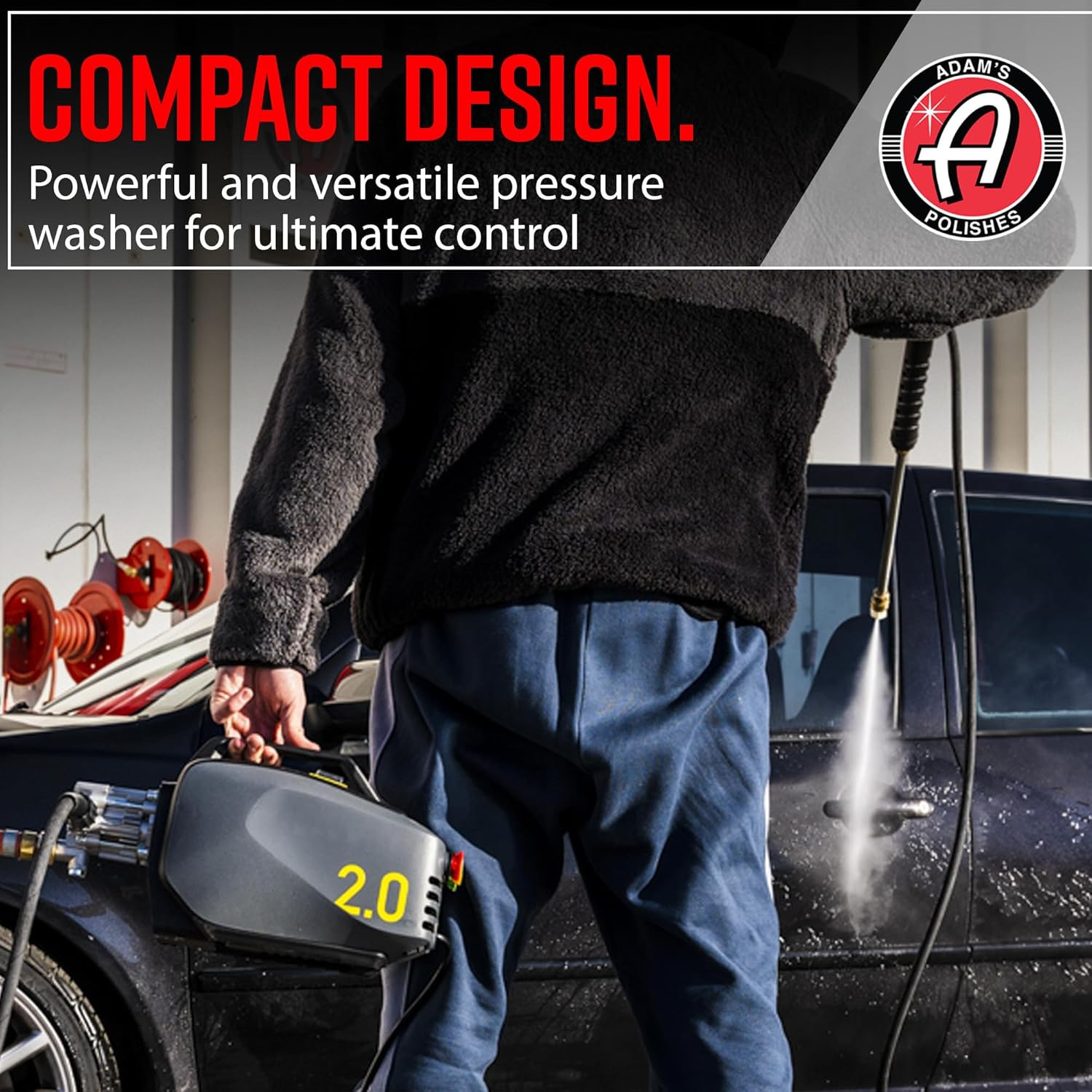 Adam’S Polishes Active Pressure Washer 2.0 & Mega Foam Car Soap (5 Item) Powerfu