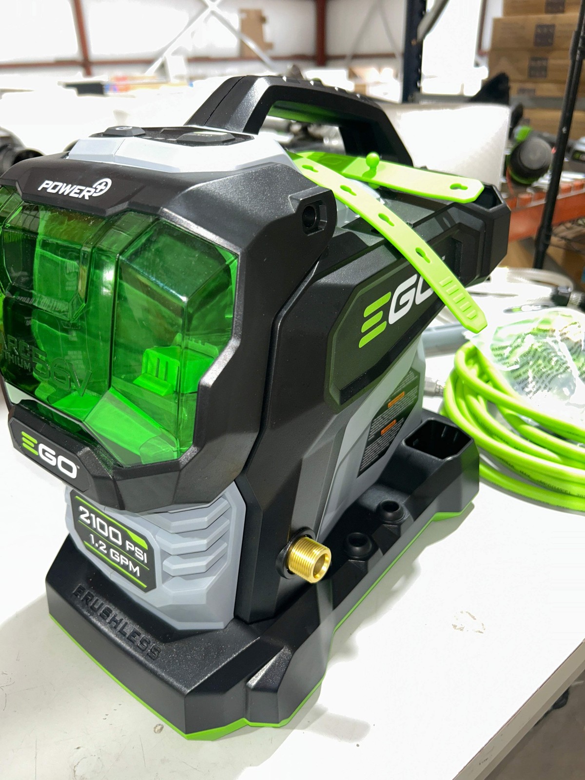 EGO POWER+ Compact 2100-PSI 1.2-GPM Cold Water Battery Pressure washer with 4 Sp