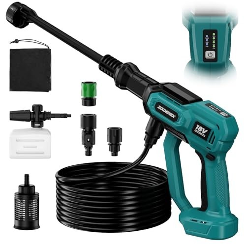Cordless Portable Pressure Washer for Makita 18V Battery, 1000 PSI