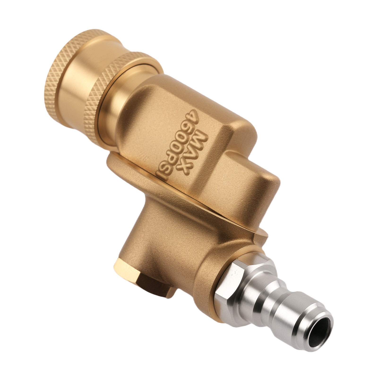 1/4″ Pressure Washer Adapter Pivoting Coupler 240° Rotation Brass Stainless