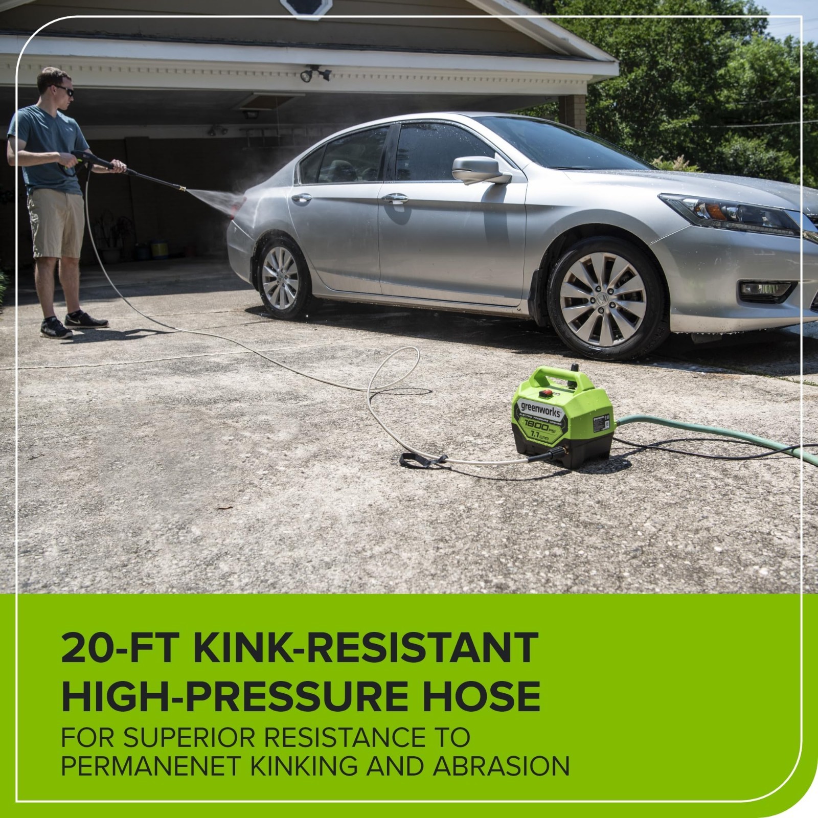 1800 PSI Electric Pressure Washer – 1.1 GPM, PWMA Certified, Compact & Powerful