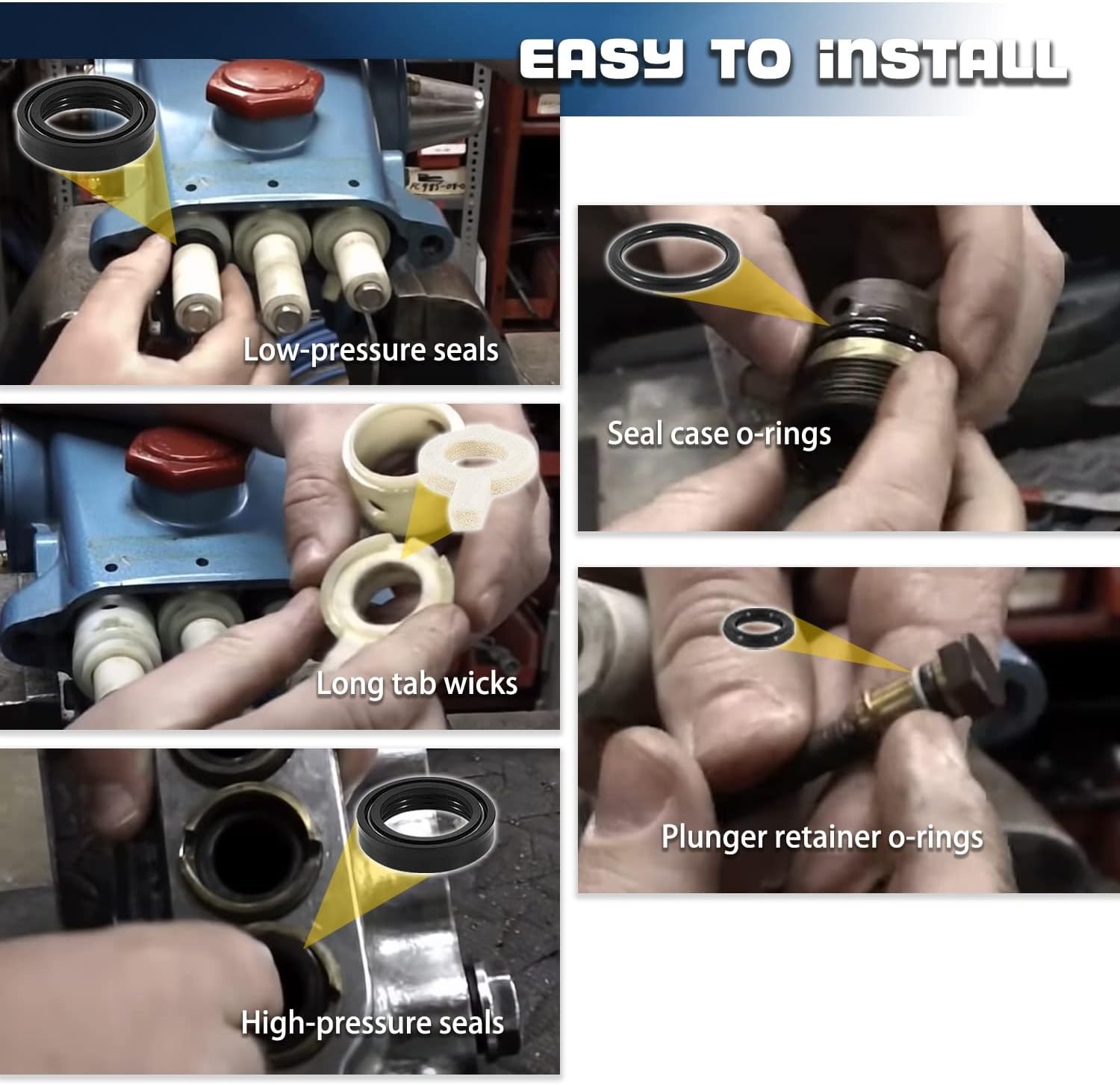 Replaces 30623 Seal Kit for Cat Pump 30 31 34 35 310 340 350 Pressure Washer