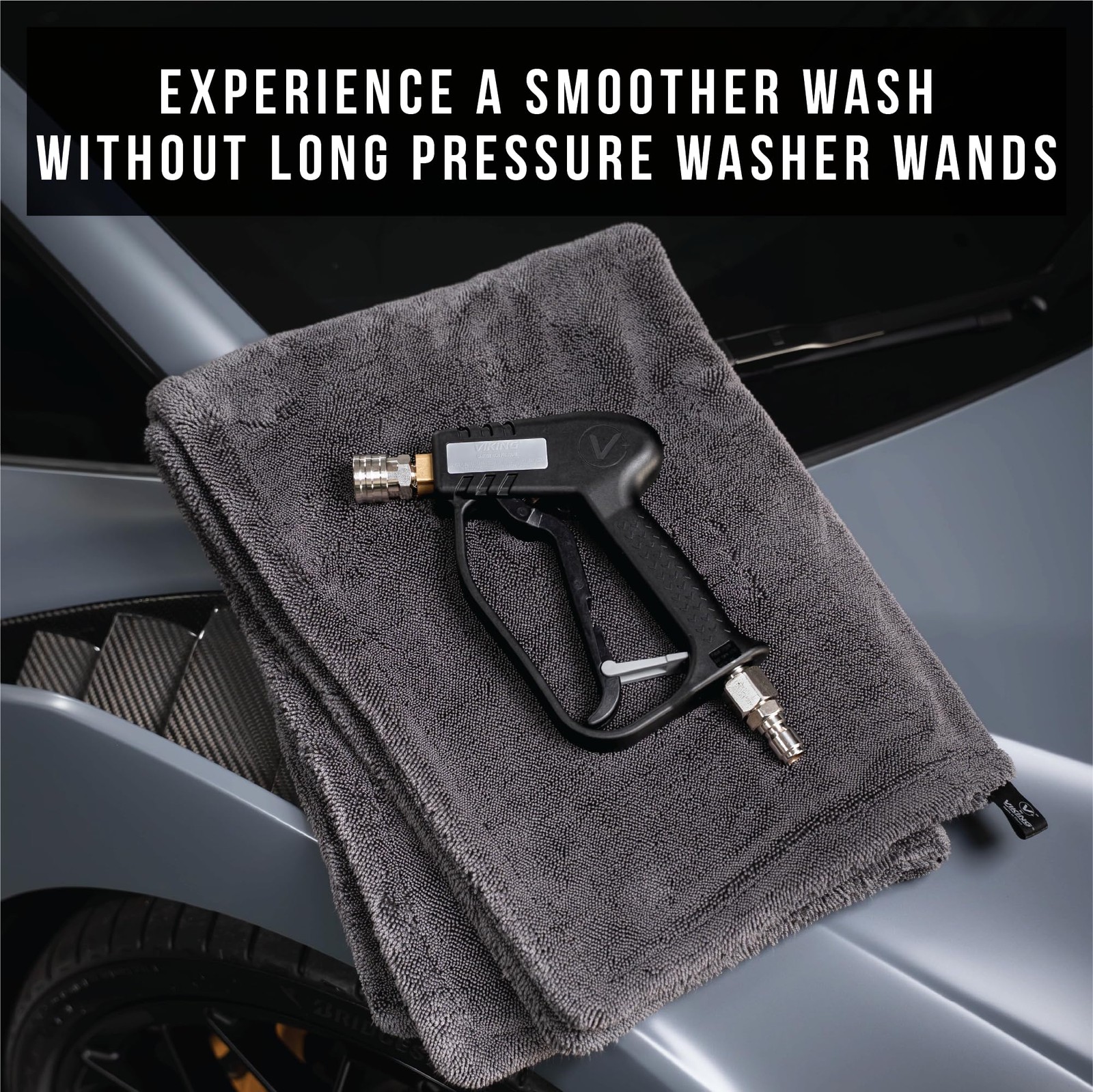 Premium Swivel Pressure Washer Gun, Short Handle with ¼” Quick Connect for a …