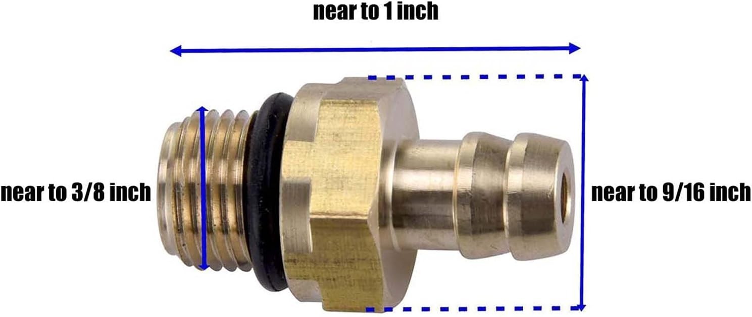 Pressure Washer Chemical Injector Set Brass Compatible with 190593GS 190635GS…