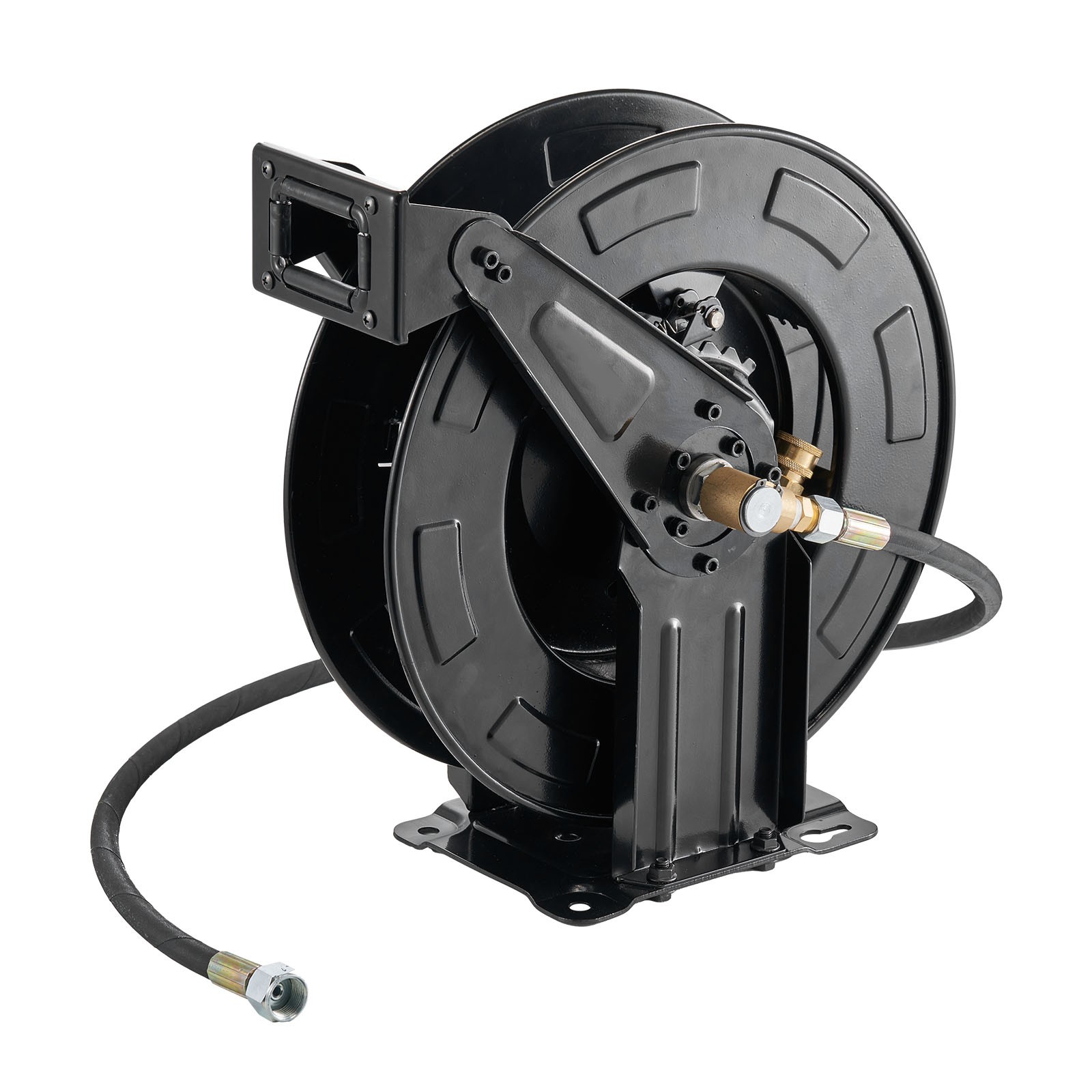 Uimoso Retractable Pressure Washer Hose Reel 50ft x 3/8in, 4000 PSI, Auto-Rewind