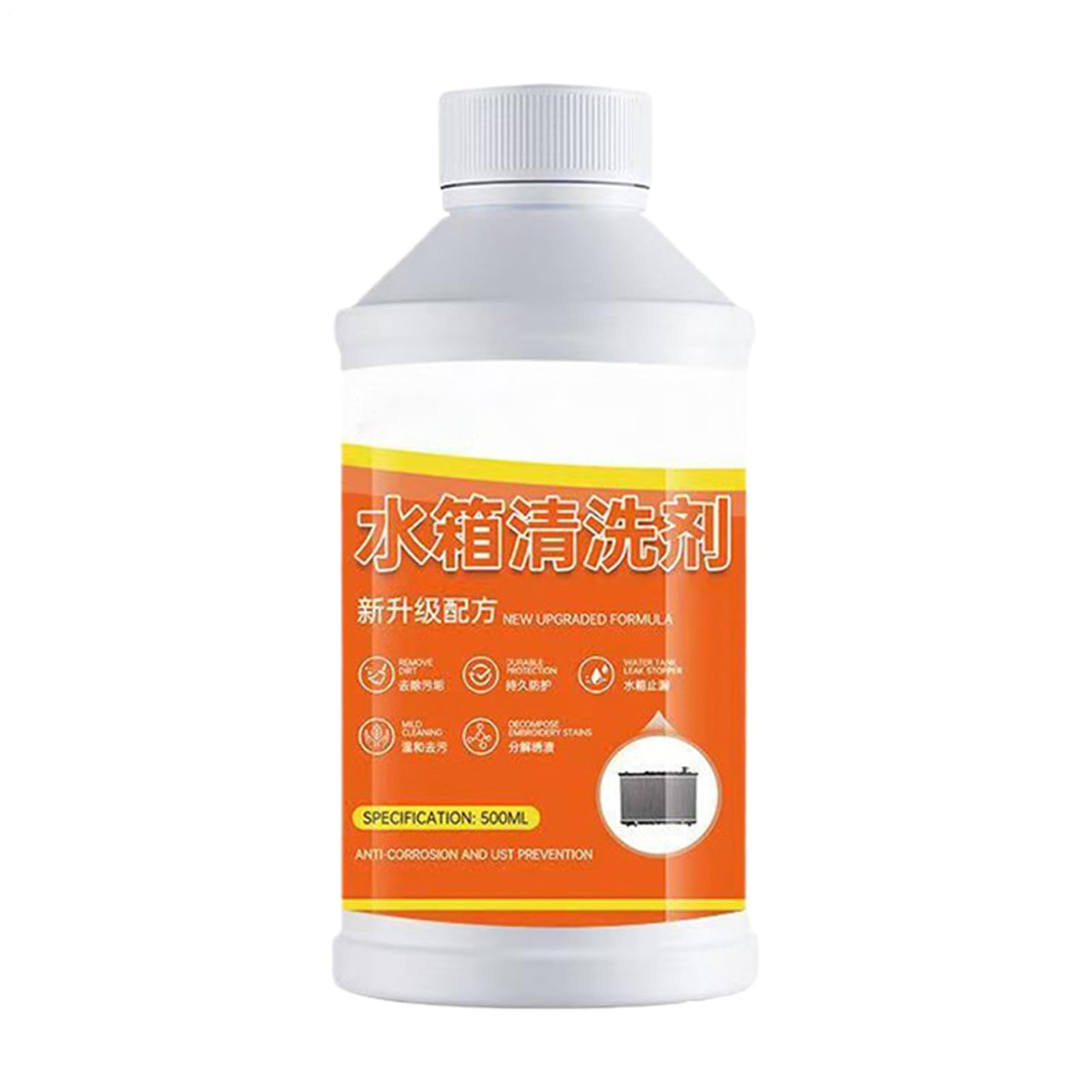 Radiator Flush and Cleaner, 500ml Engine Cleaning Remover, Car Radiators Flash,