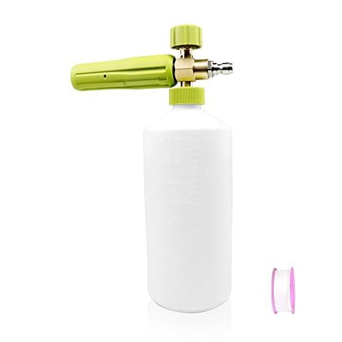 Foam Cannon 1 L Bottle Car Wash Snow Foam Lance with 1/4″ Quick Connector Pre…