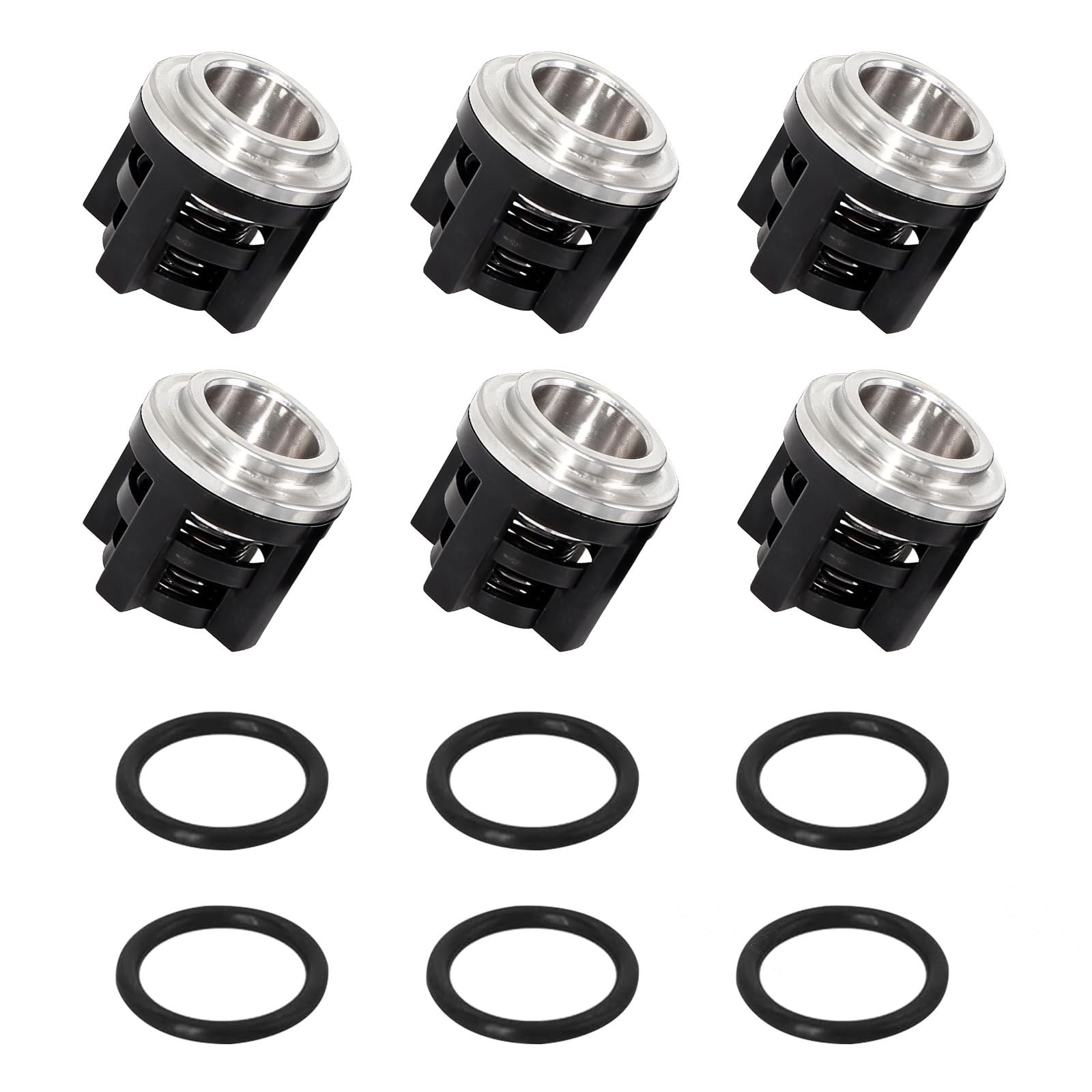 6 Pack Water Pressure Washer Check Valve Kit with O-Rings for 18mm Pumps, Replac