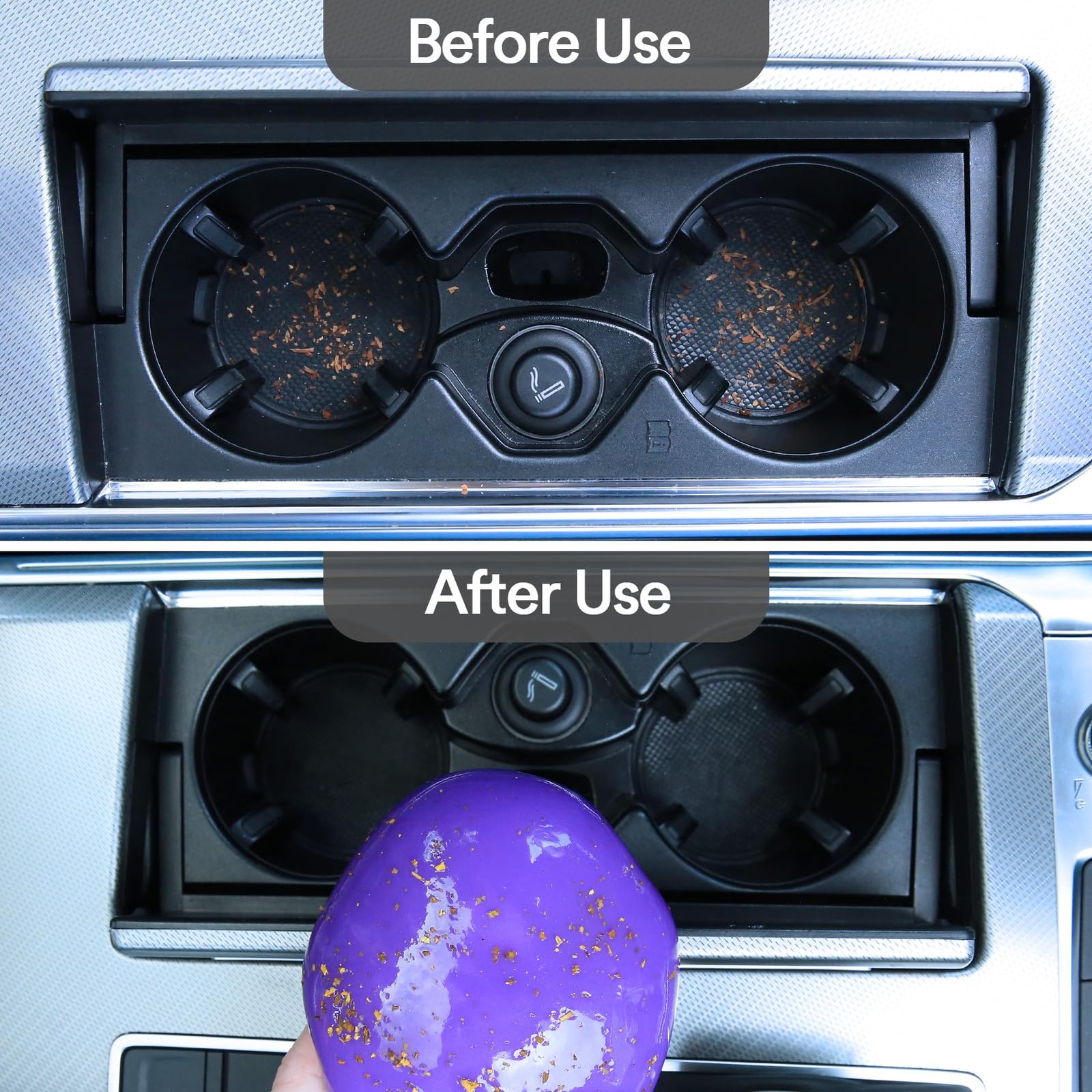 PULIDIKI Car Cleaning Gel Clean Putty, Universal Interior Cleaner Purple