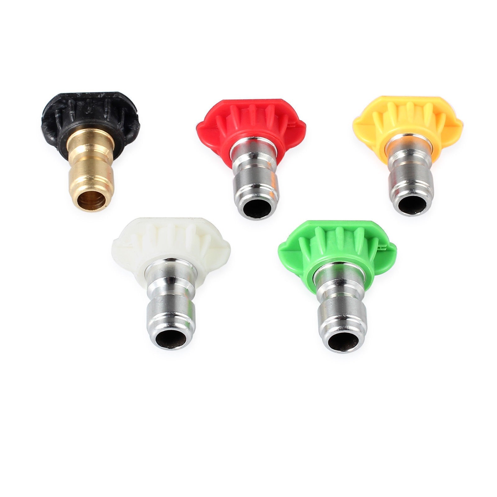5PCS Pressure Washer Spray Tips Nozzles High Power Kit Quick Connect 1/4″ Set
