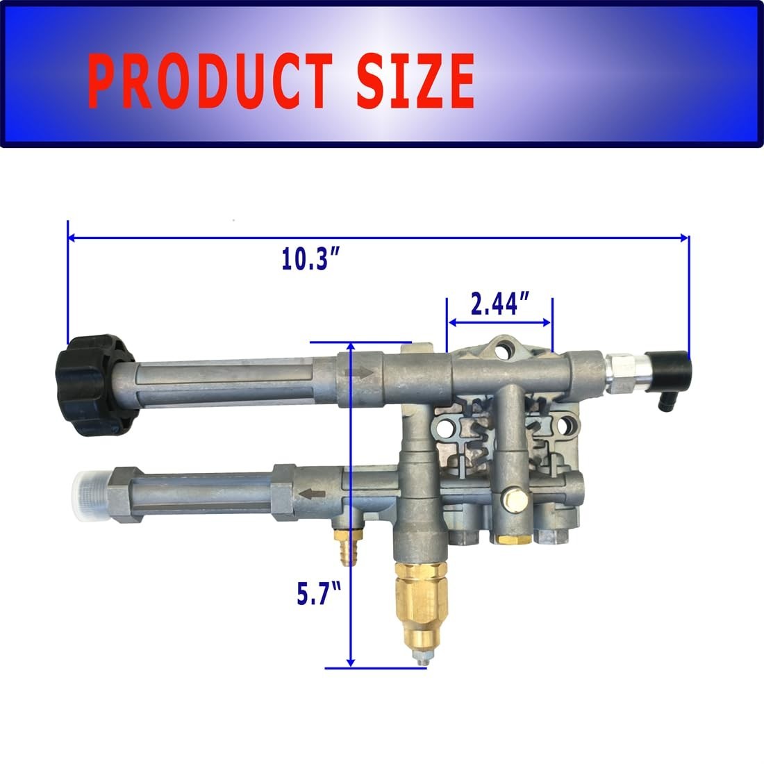 High-Pressure Washer Pump Head with Unloader for SRMW2.2G24, RMW2G20, RMW2G24