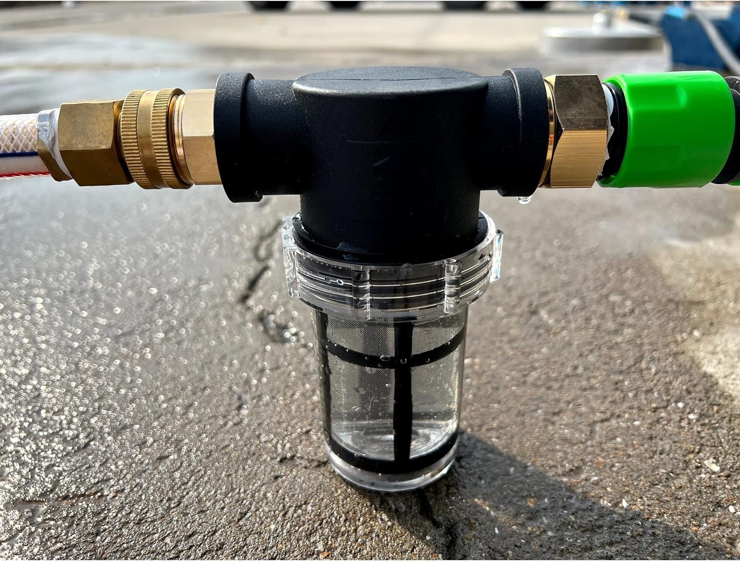 Garden Hose Filter Sediment Filter Attachment for Pressure Washer Inlet Water