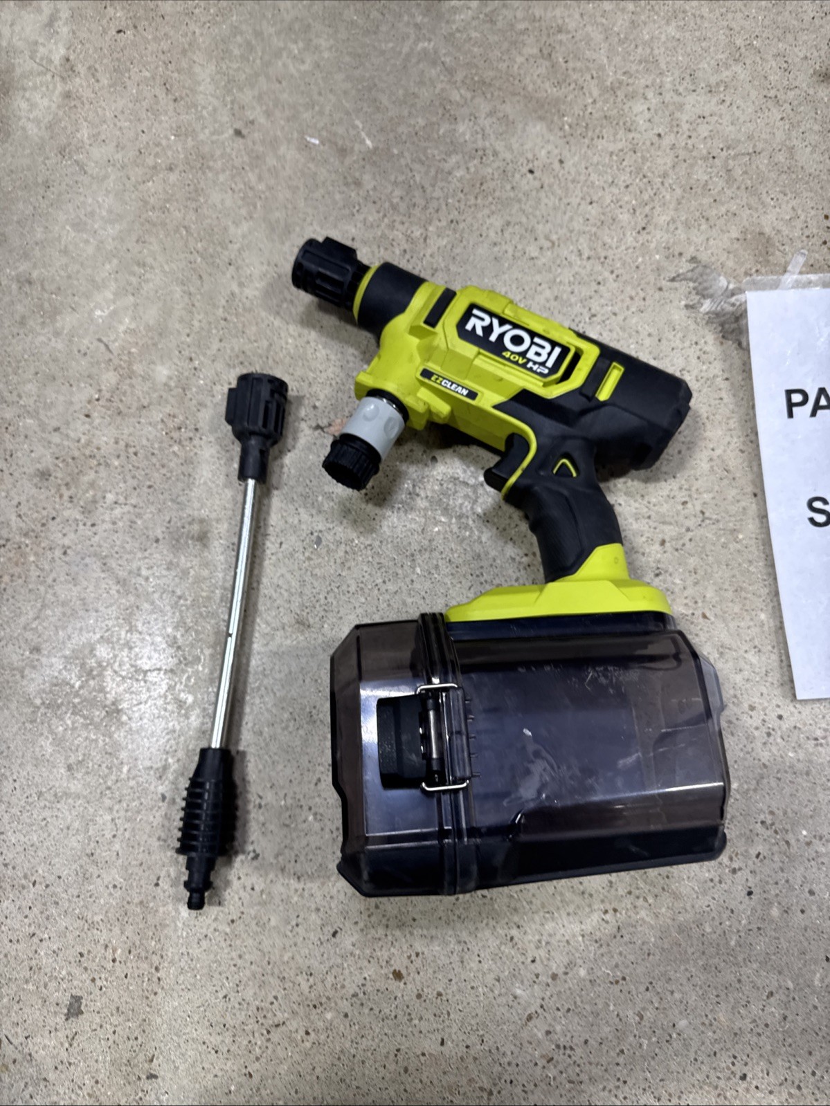 Ryobi RY124050VNM EZClean 600 PSI Power Parts H28