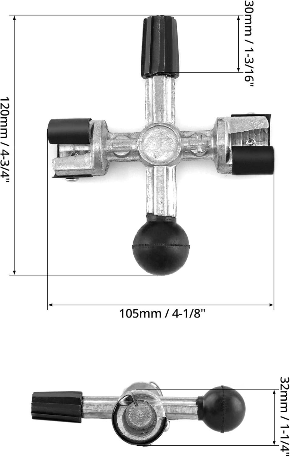 Battery Post Cleaner 4-Way Terminal Scraper Tool for Dirt & Corrosion Removal