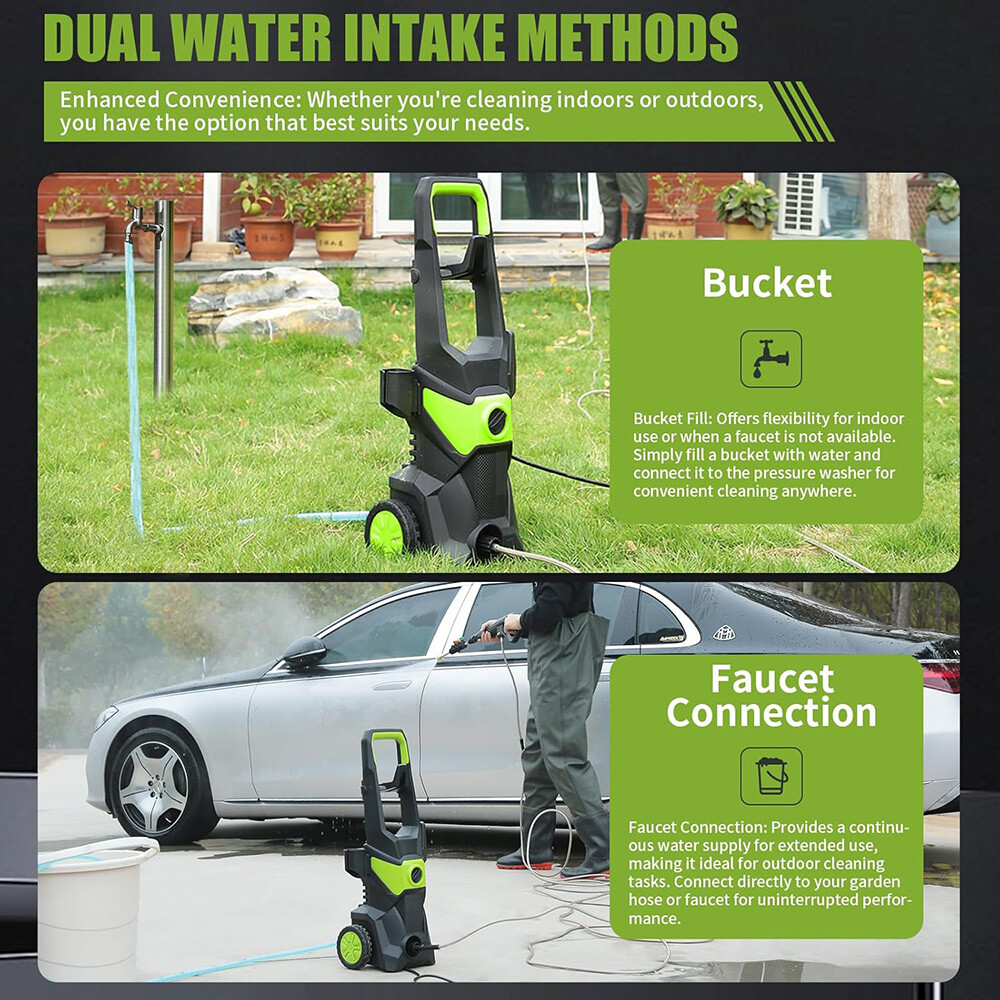 Electric Pressure Washer 5000 PSI High Pressure Washer Portable Powered Washer