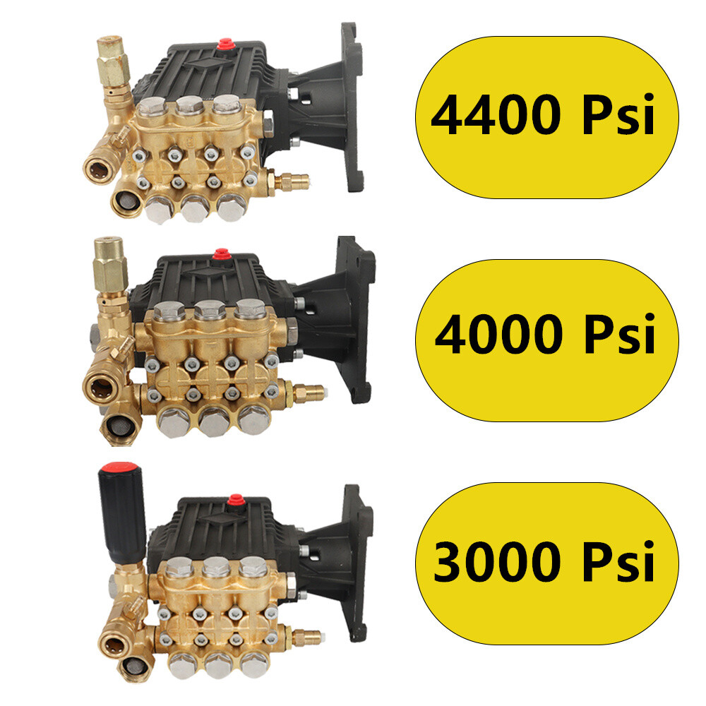 4400PSI /4000PSI /3000PSI Pressure Washer Pump 1″ Shaft Horizontal 4 GPM New