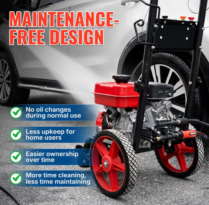 Pressure Washer Pump Replacement, Horizontal 3/4″ Shaft, Maintenance-Free