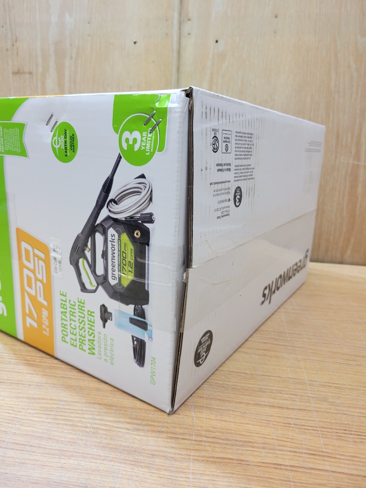 Greenworks 1700 PSI Portable Electric Pressure Washer Kit | BRAND NEW