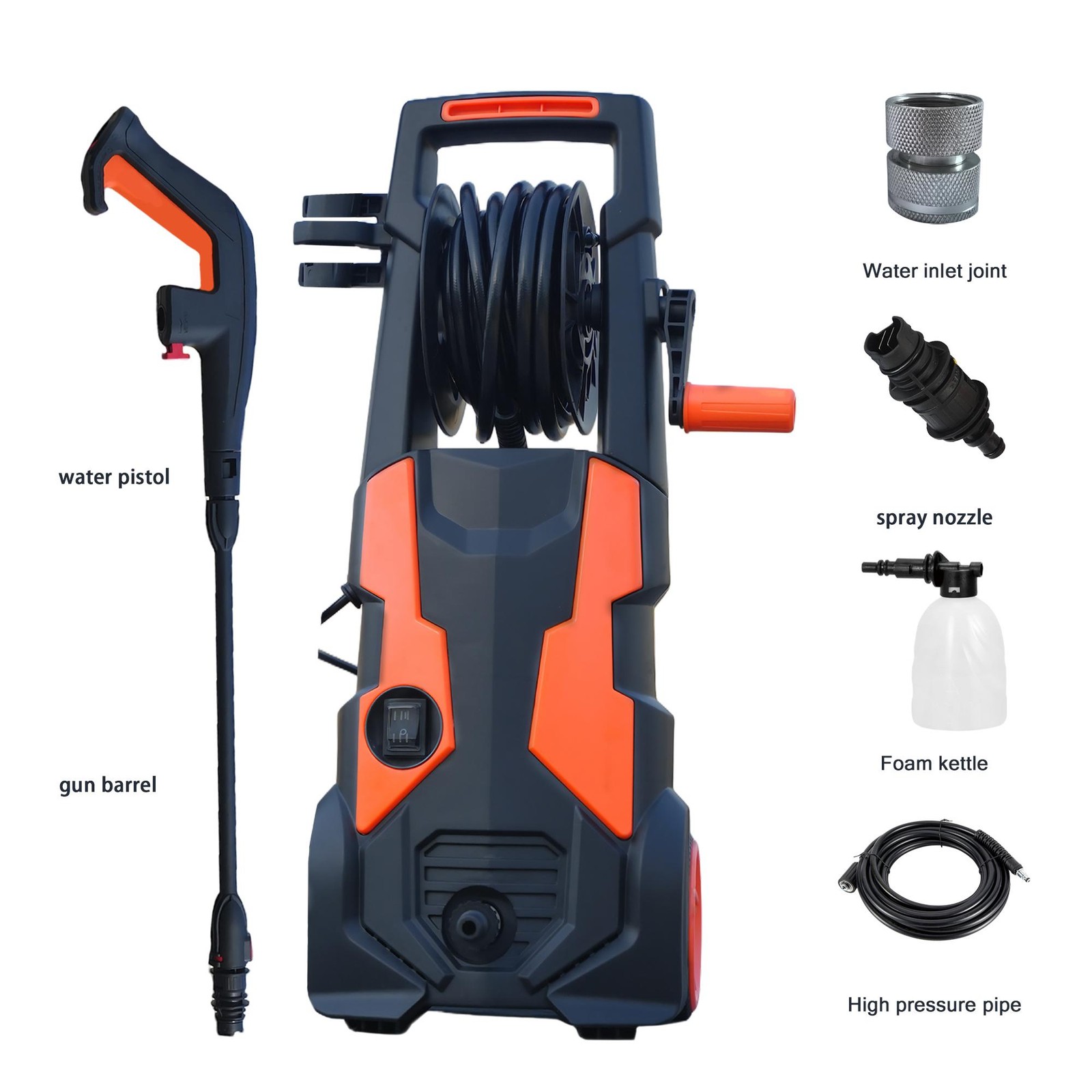 High Pressure Washer for Cars Patios Building Facades with Accessories